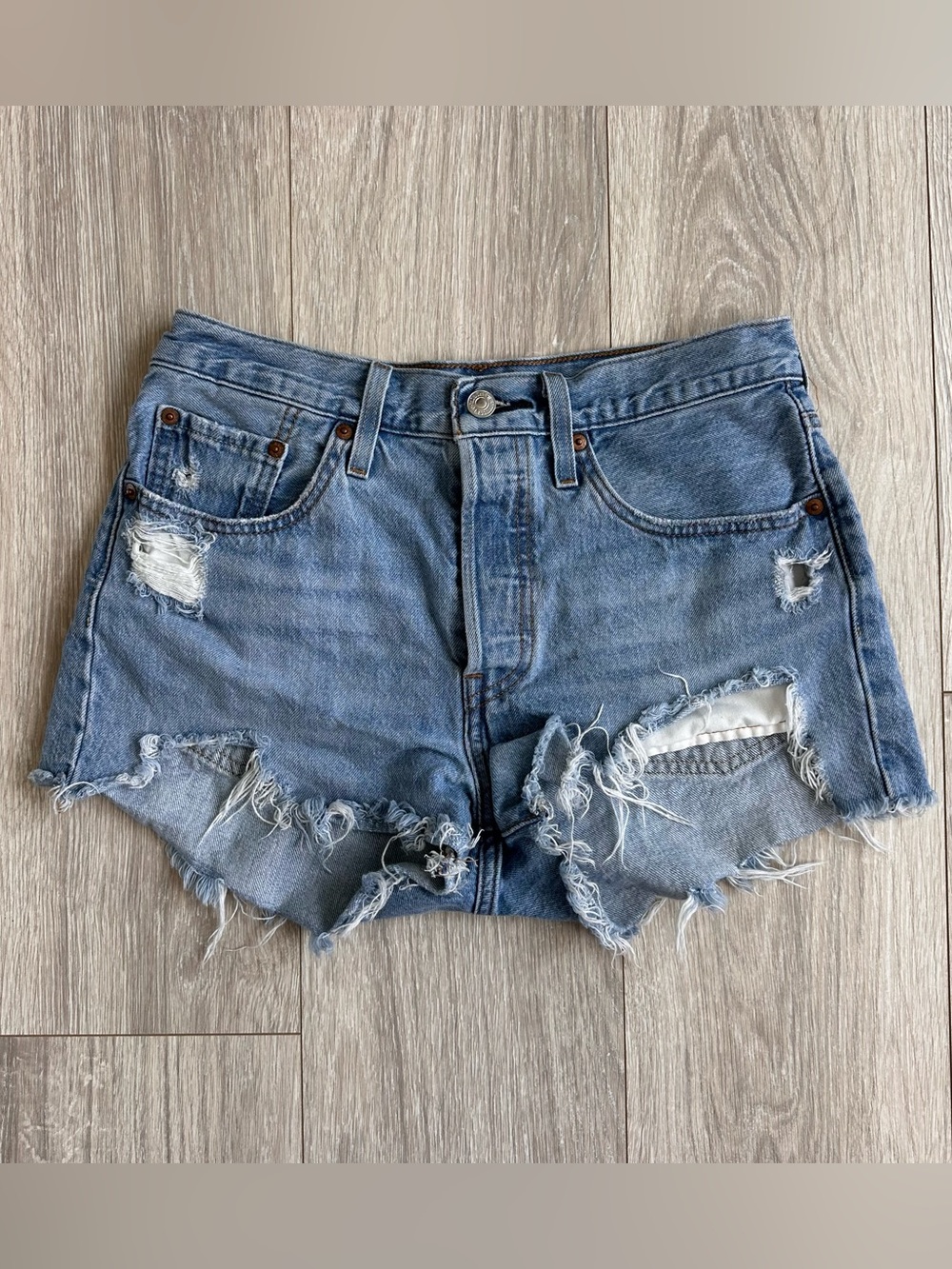 Levi’s Distressed Jean Shorts